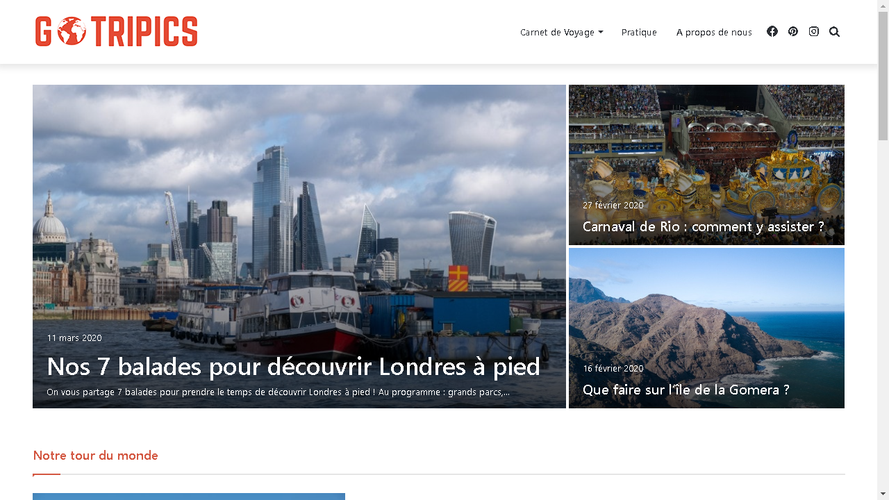 Capture d'écran de https://www.gotripics.com/